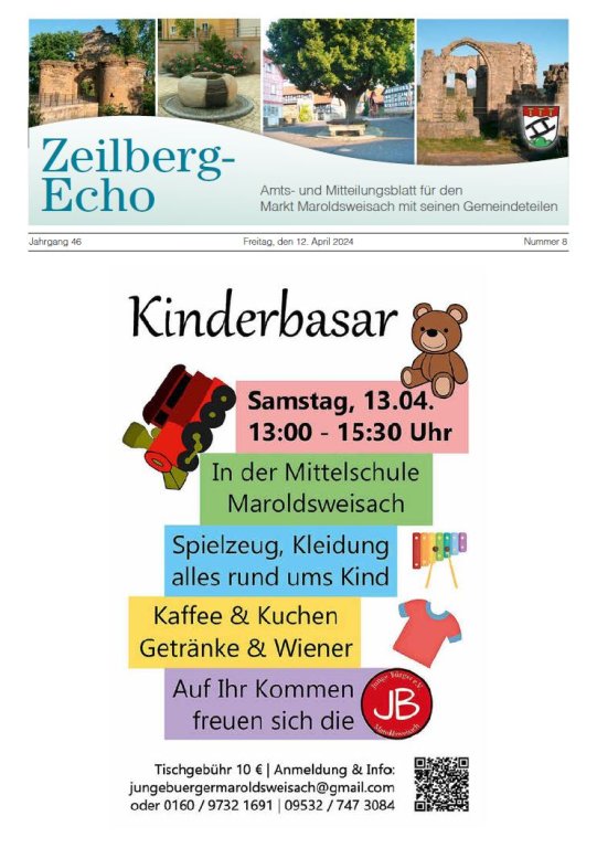 Titelseite Zeilberg Echo Nummer 8